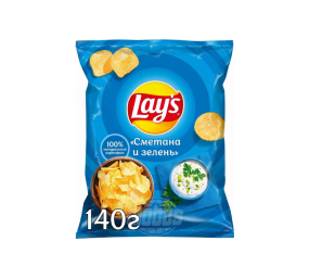 Чипсы картофельные Lay´s Сметана и зелень 140 г