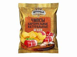 "Штурвал" Чипсы картофельные натуральные  бекон 70 г