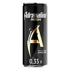 Напиток энергетический Adrenaline Rush, 0,25л, ж/банка